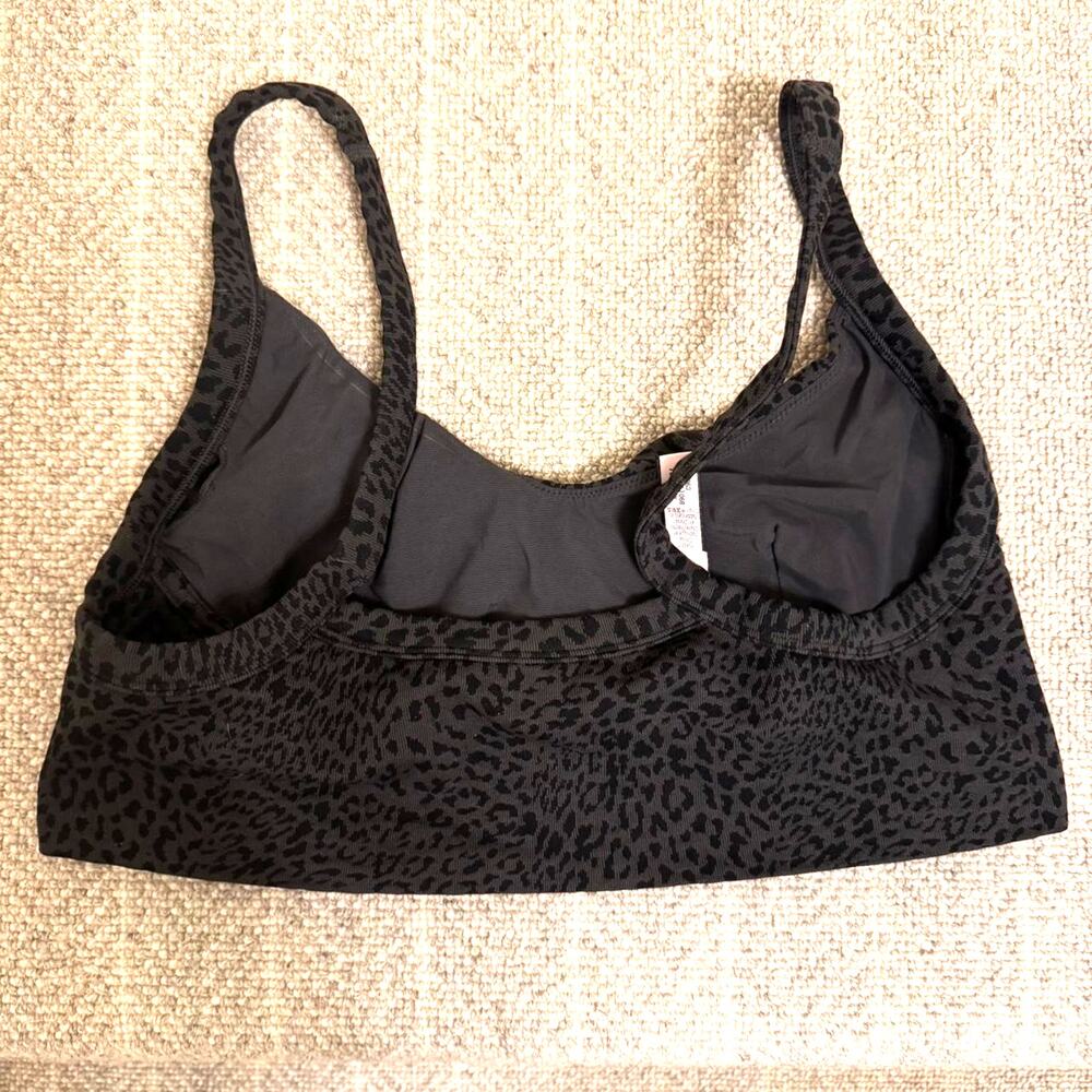 Black and gray leopard print victoria's secret bralette women's XL - Picture 2 of 3